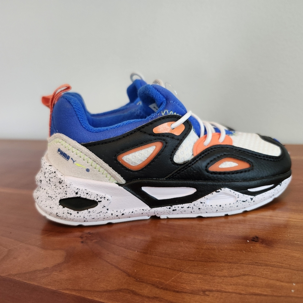 Puma Kids' Blue and Orange Sneakers